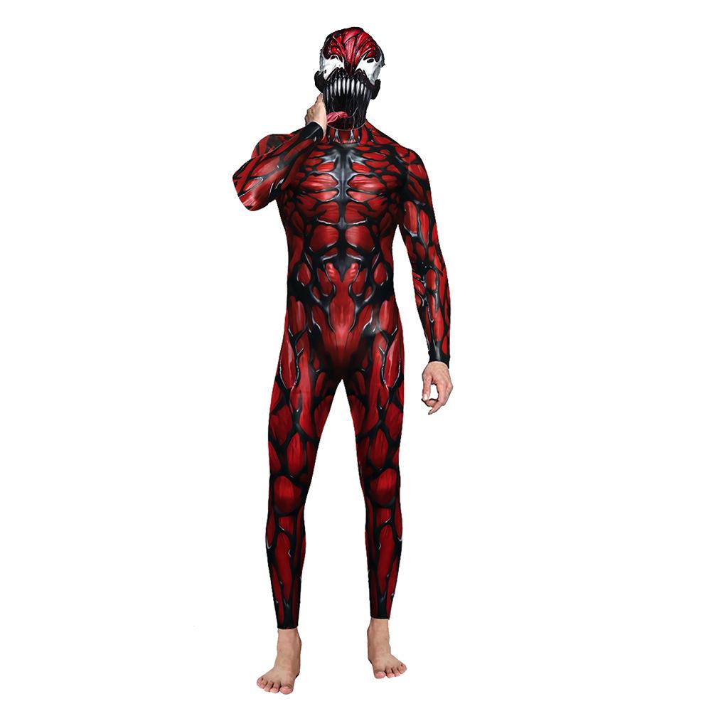 European & American Style Venom 3D Cosplay Unisex Jumpsuit