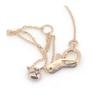 Used StarJewelry Star Jewelry Moon Setting Diamond Necklace 0.04CT K18PG Pawn Shop Listing