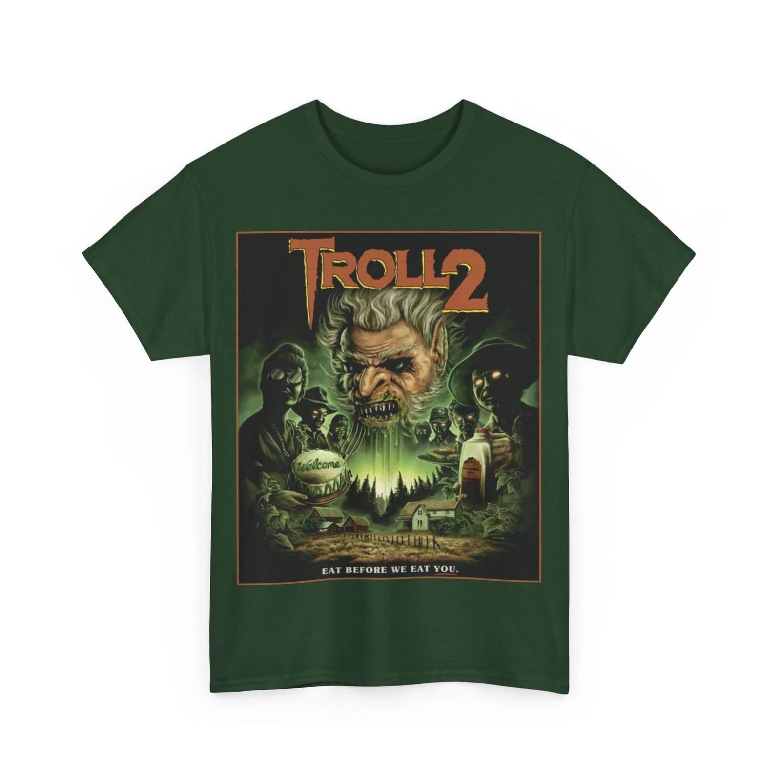 

Troll 2 Horror movie 100% Cotton T-shirt Mens Tees Top Unisex Heavy Cotton Tee XL
