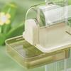 Cage Hanging Parrot Bathtub Automatic Shower Bath Box Practical Accessory for Cockatiel Parakeets Canary Budgie Small Birds