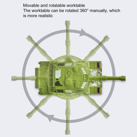 Tank Inertia Toy Excellent Workmanship Broken-proof Fadeless Pull Back Tank Inertia Vehicle Toys for Kids