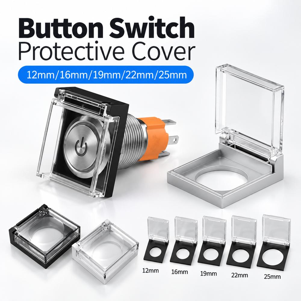 1Pcs ABS Base Button Switch Protective Cover for Industrial Panel Control Box