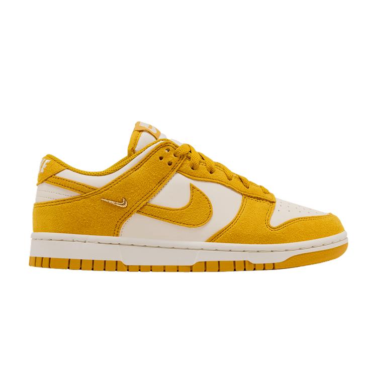 Nike Dunk Low Dark Sulfur Gold Mini Swoosh (Women s) 39