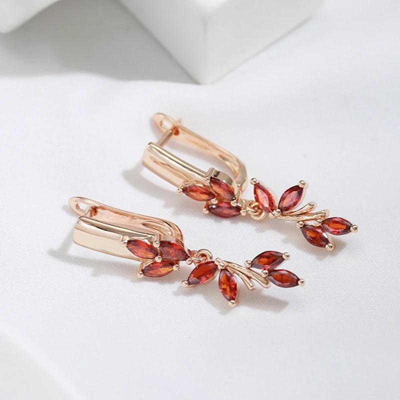 1 пара длинных висячих сережек золотого цвета для женщин — фото 4