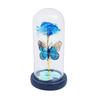 Butterfly Glass Cover Rose Ornament, Mother's Day Valentine's Day Creative Gift Gold Foil Flower LED Night Light