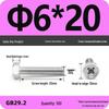 Cross Recessed Hexagon Head Screw, Cross Slot, White Zinc Plating