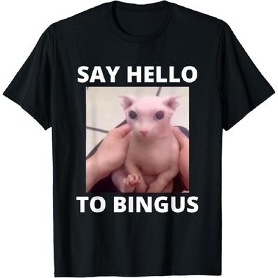 Funny Bingus My Beloved Hairless Sphinx Cat Bingus Cat Meme T-Shirt for Men Women Girls Kids