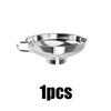 1/5pcs Stainless Steel Wide Mouth Funnel Multifunctional Easy Clean Jam Canning Funnel For Liquid Spices Filling Kitchen Tools