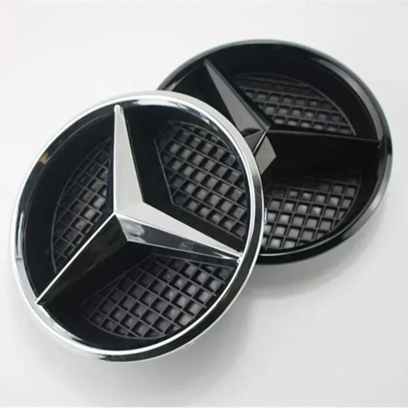 CRM1 3D Car Grill Emblem Star Badge Front Grill Logo For Mercedes Benz W204 W205 W213 X253 A B C E S CLA GLB GLC GLE GLS Accessories