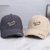 Adjustable Cotton Baseball Cap With Embroidery Letter Design For Men And Women Sun Protections Outdoor Activity