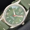 VINTAGE CAMY HAND-WINDING SWISS MENS REFURBISHED GREEN DIAL WATCH A500021-2 R151a-a500021