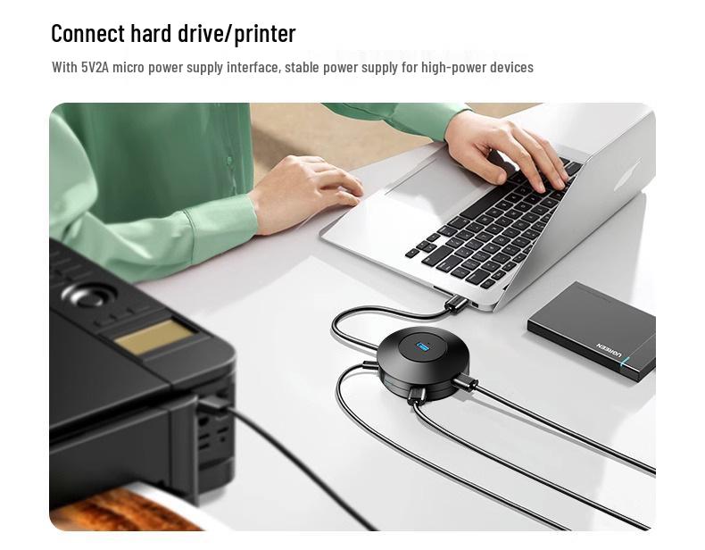 Type-C Multi-Port USB Extender Hub for Laptop/Desktop