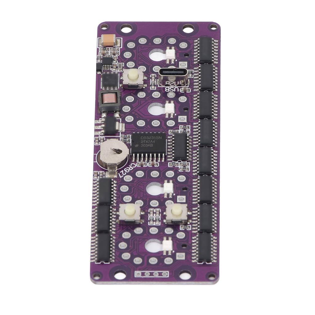 Nixie Tube Clock Circuit Board 12 24 ore Precizie cronometrare Setare ușoară Modulul Nixie Clock