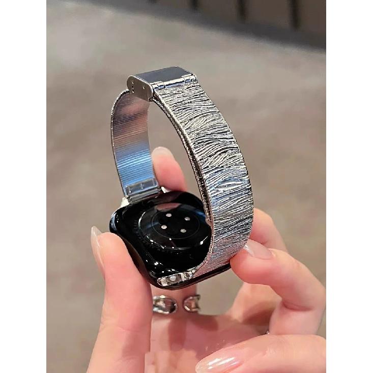 

Роскошный браслет Bling Металлическая ссылка Для ремешка Apple Watch Серия 11/8/7/6/10/9 40мм 41мм 38мм 42мм 44мм 45мм 46мм Ремешок 38mm40mm41mm серебряный