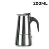 Mocha Espresso Latte Stovetop Filter Coffee Pot for Kitchen 2/4/6 Cups Stainless Steel Moka Coffee Maker Coffee Maker Pot