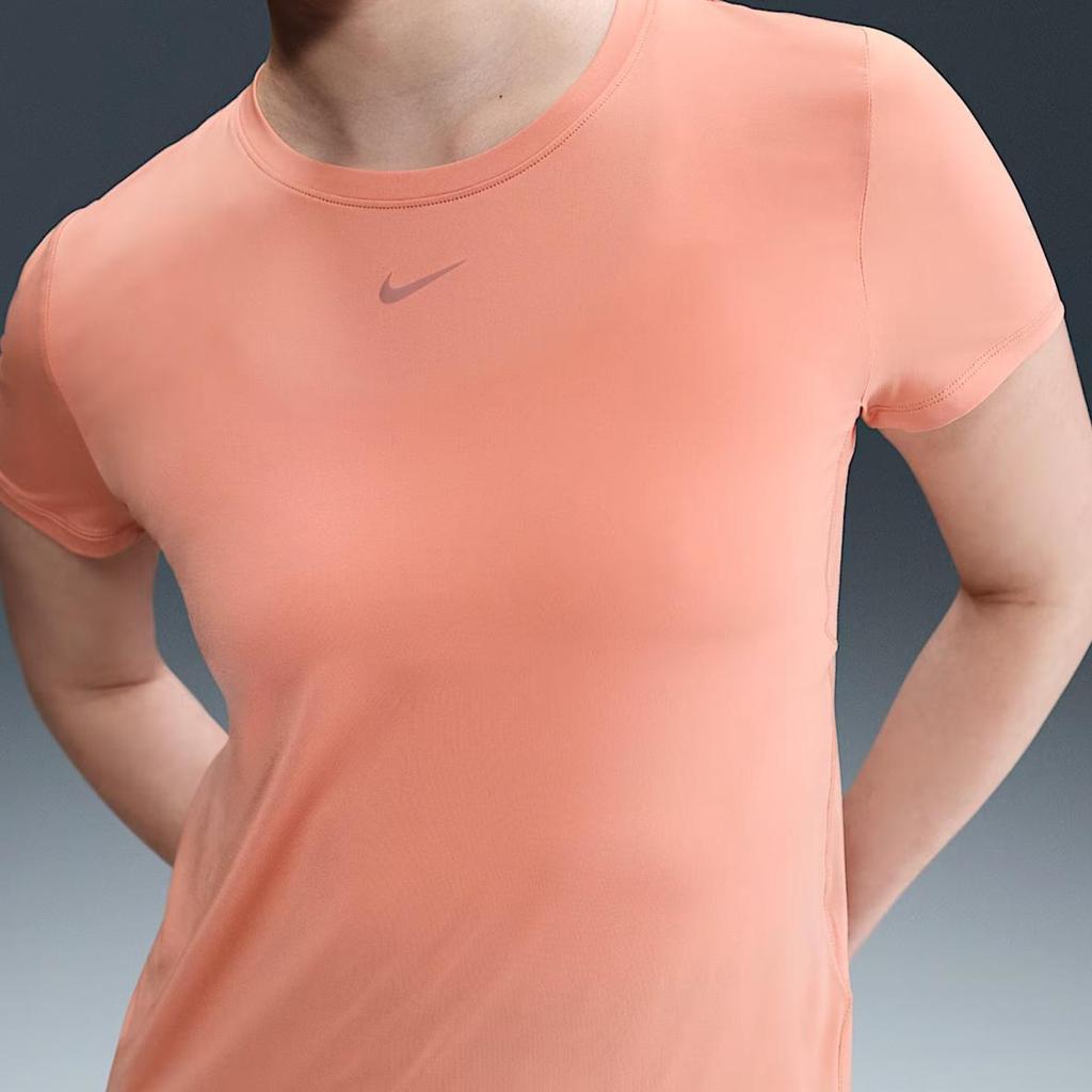 Nike Dri-Fit Stilvolles Minimalistisches Schönes Einfarbiges Kurzarm Regular T-Shirt Damen Oberteile Beige Achat FN2799-844