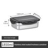 Fresh Keeping Stainless Steel Food Box Reusable Lunch Container with Leakproof Lid for Outdoor Travel Camping