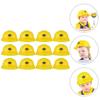 12Pcs Safety Toys Engineering Hats For Bright Plastic Playthings Construction Party Supplies Festive Event