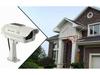 White Solar-Powered Fake Surveillance Camera for Indoor/Outdoor Use