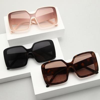Sunglasses Women'S Wide-Leg Sunglasses Men'S Square Oversized Frame Sunglasses Sunshade Glasses