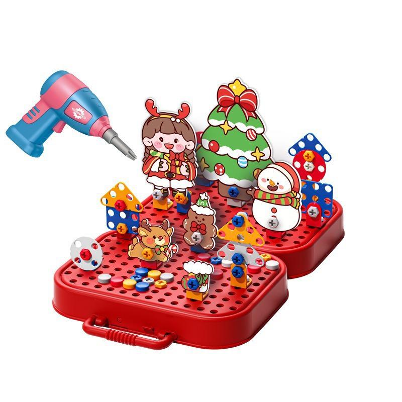 Children's Electric Drill Building Block Set: Assembly & Disassembly Educational Toolbox