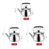 Kettle Stainless Steel Stovetop Teapot, Metal Tea Pot Gas/Induction/Electric/Gas/Stovetop Teakettles