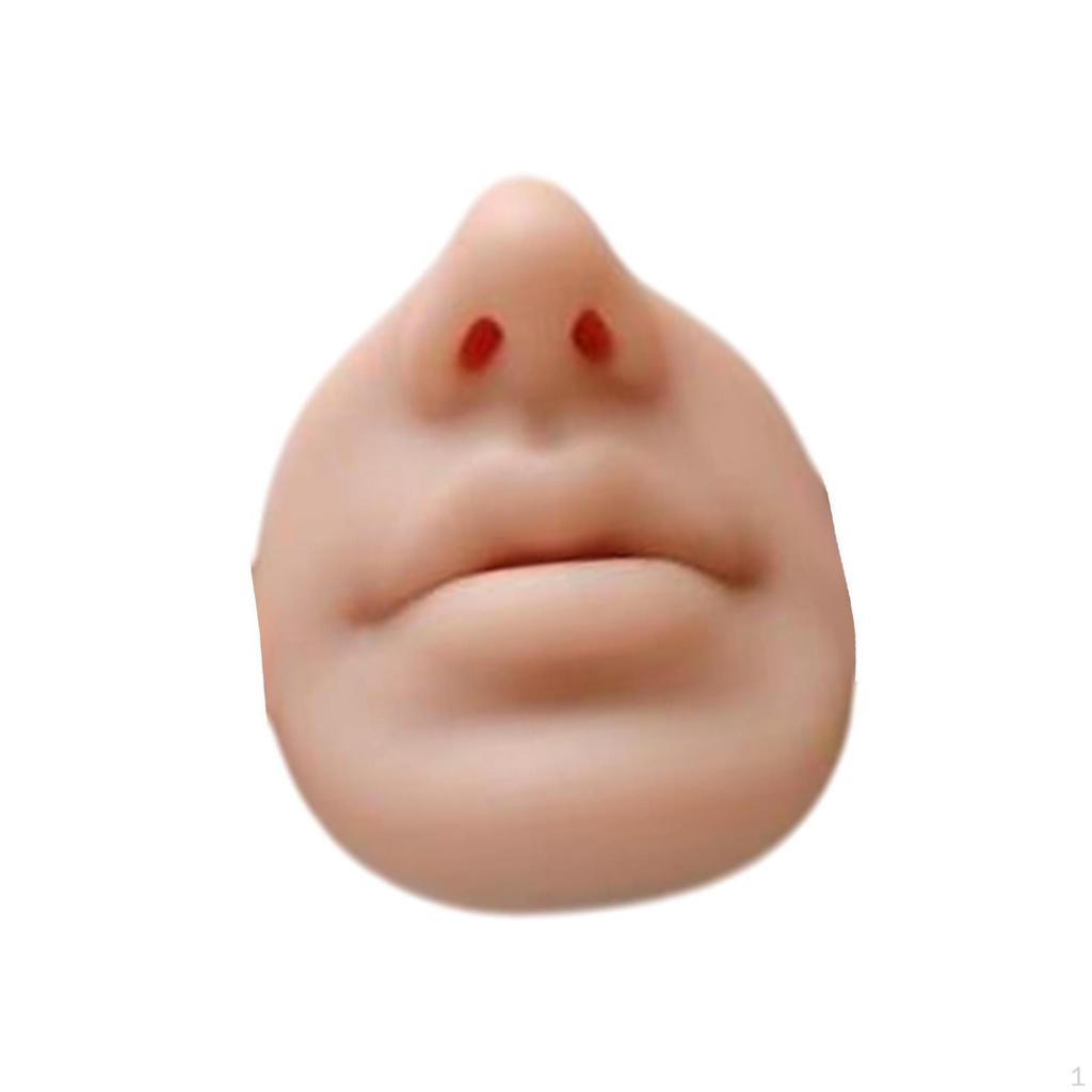 Nose and Lip Silicone Model for Makeup Jewelry Training