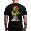 Mictlantecutli God of Death Printed Back Cotton Tshirt for Men Aztecinspired Heritage Tee Lord of The Mictlan Aztec Tops