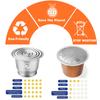 Para Cápsula de Café Reutilizável Nespresso Pod com Filtro Reutilizável com Anel Dosador Compactador Acessórios Ferramentas para Máquina de Café