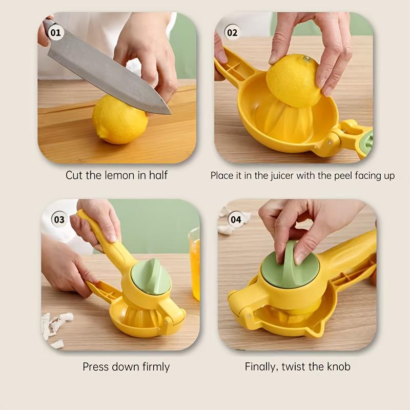 Exprimidor Manual Grande de Frutas con Pinza Multifuncional de Prensa Manual para Naranja Limón Granada Hogar Cocina