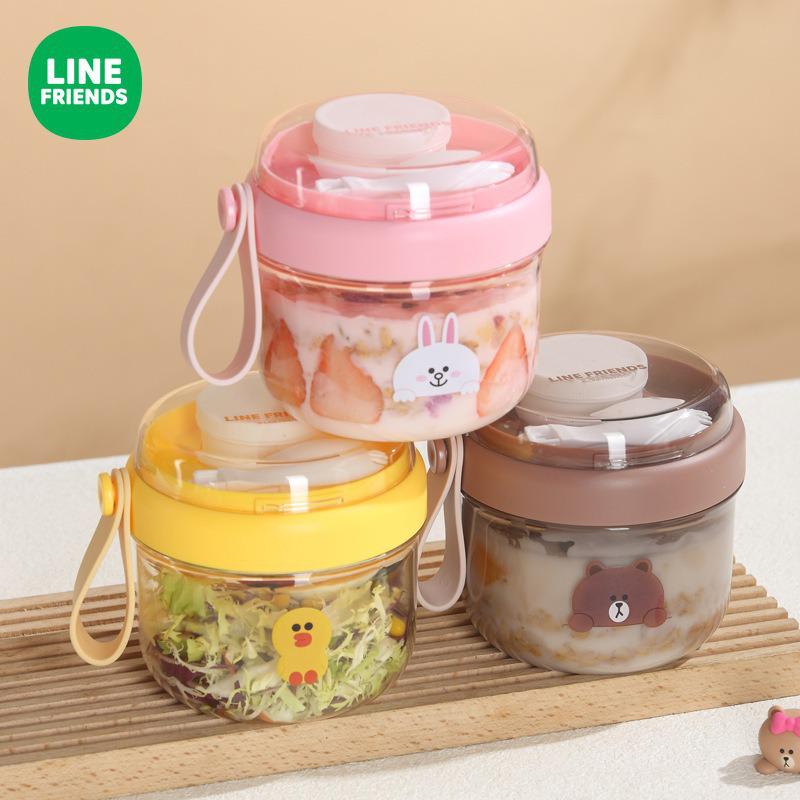 Versatile Large-Capacity Pudding and Salad Cup with Sauce Box & Spoon - Ideal for Home, Picnic, and Outdoor Use