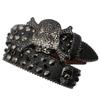 Unisex Y2K Crystal Rhinestone Skull Belt