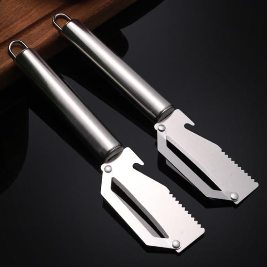 Fruit Vegetable Peeler Stainless Steel Potato Peeler with Bottle Opener Rust-Proof Dishwasher Safe Multi-Function Kitchen Tool for Thick Thin Skins