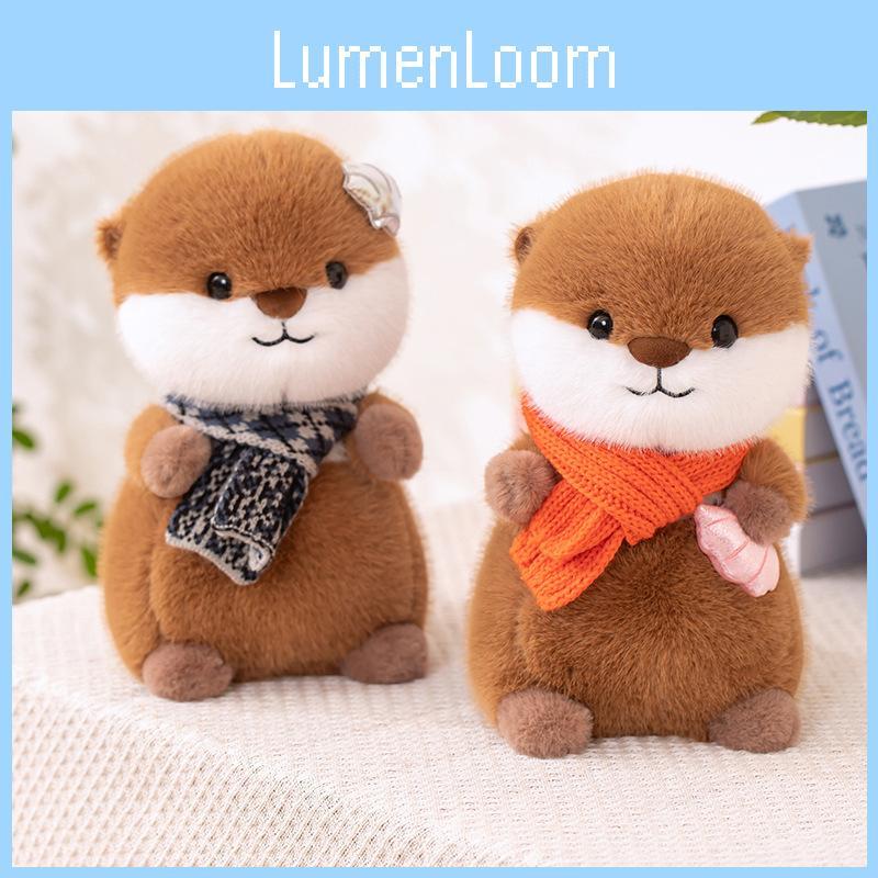 Adorable 30cm Plush Otter Stuffed Animal Doll With Soft Pp Cotton Filling For Cozy Cuddling