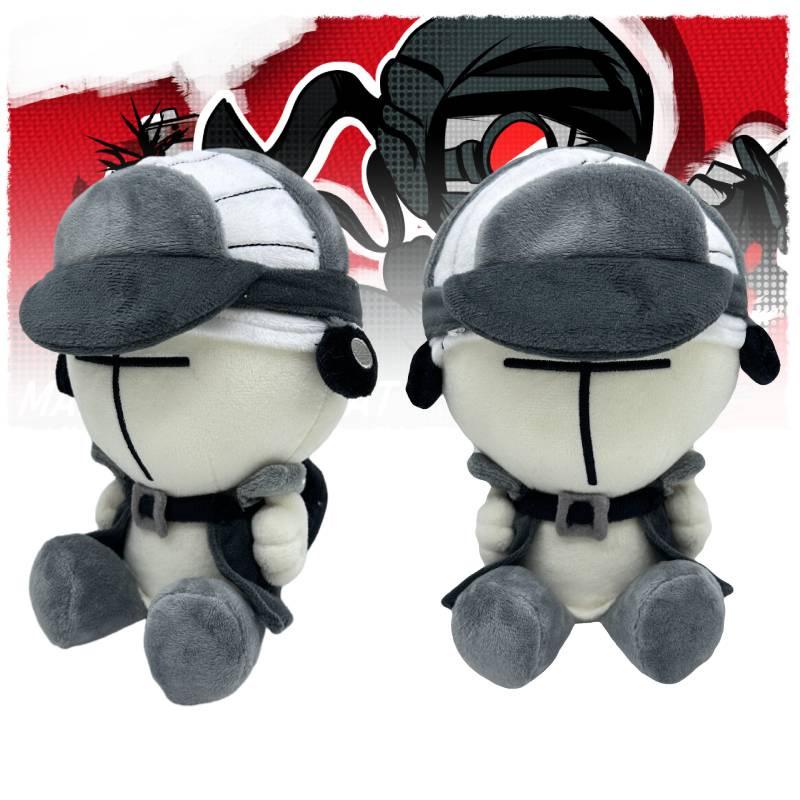 Hochwertige Madness Combat Kurzplüsch-Stoffpuppe mit PP-Baumwollfüllung, 20 cm / 7,87 Zoll Höhe
