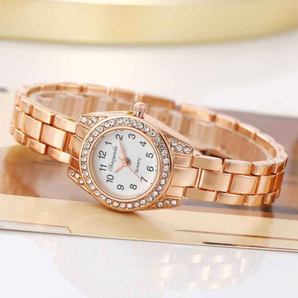 Women  Luxury Quartz Watch Vintage Diamond Stainless Steel Reloj Mujer Girls Clock Ladies Wristwatch