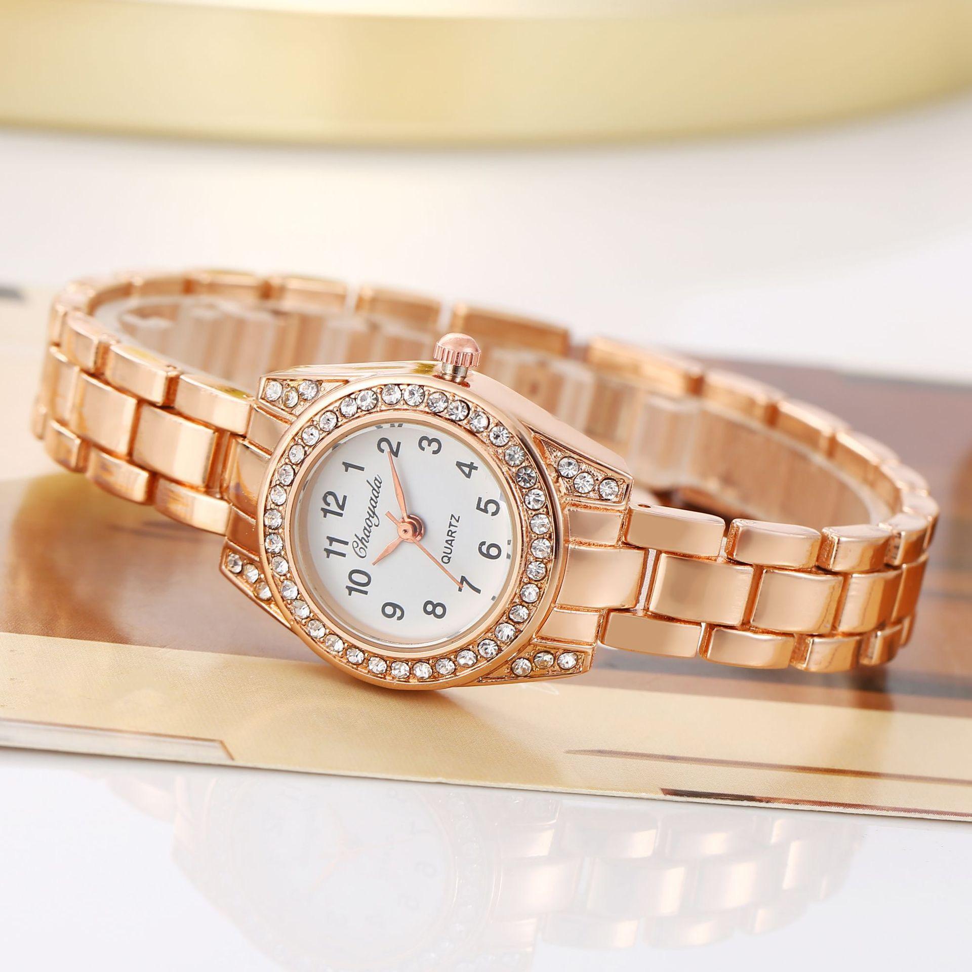 

Women Luxury Quartz Watch Vintage Diamond Stainless Steel Reloj Mujer Girls Clock Ladies Wristwatch