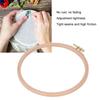Beech Wood Cross Stitch Hoop Gold Plated Brass Screw DIY Embroidery Hoop  For Punch Needle Craft