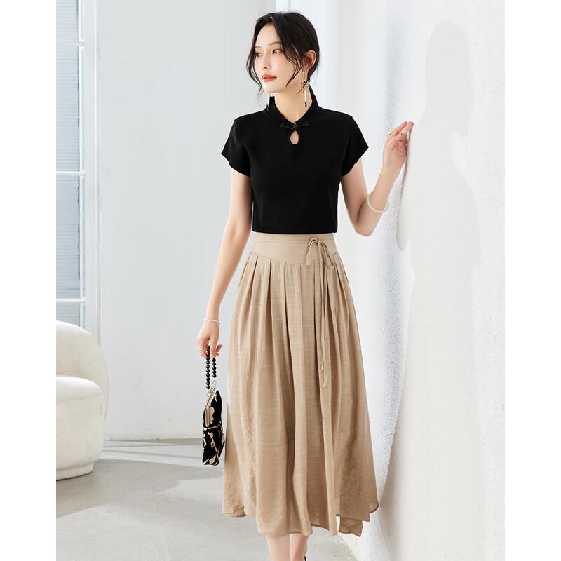 TERRE BLEUE Women s Chinese Style Two-Piece Set XL