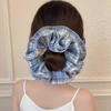 Elegant Four-Layer Lace Plaid Hair Tie – Stylish Hair Accessory for Women