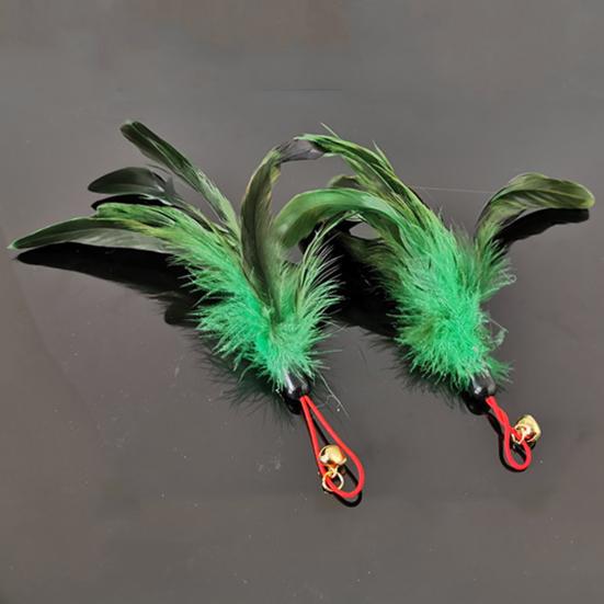 Kätzchenspielzeug, einfach zu installieren, nicht leicht zu zerbrechen, harmloser Kätzchen-Teaser, Glockenfederkopf für Haustiere