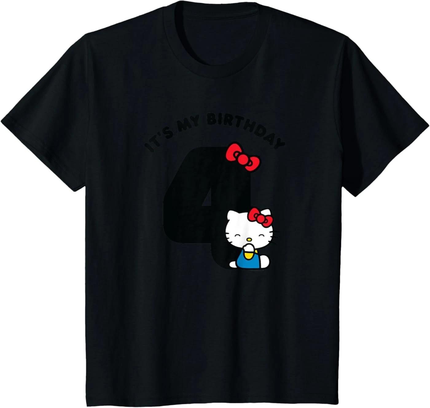Hello Kitty Its My Birthday 4th 4 Years T-Shirt 150