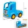 Trailer Car Motorcycle Boat Big Building Blocks Collocation Vehicle Accessory Kid DIY Toys Compatible With Duploed Set Gift