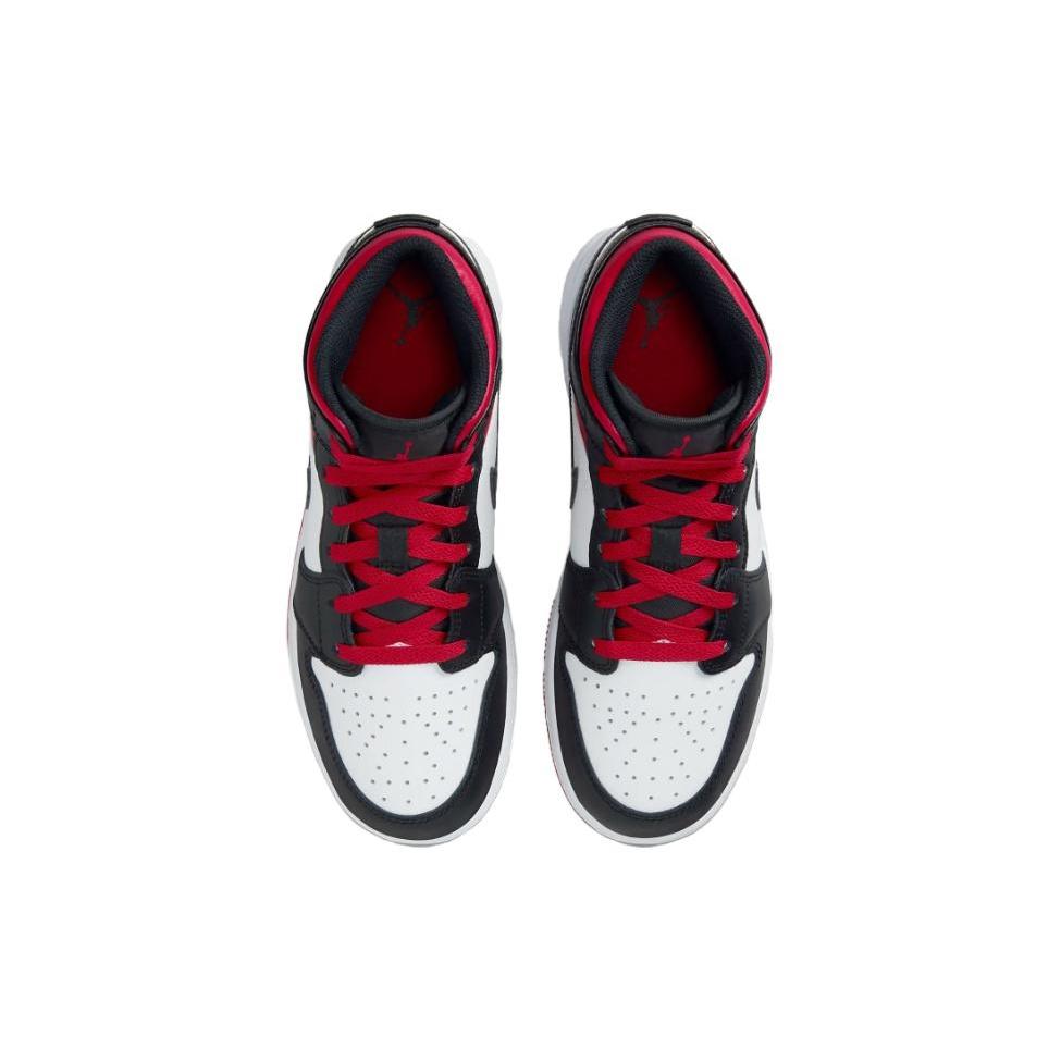 (GS) Air Jordan 1 Mid 'Gym Red Black Toe' Kids' DQ8423-106