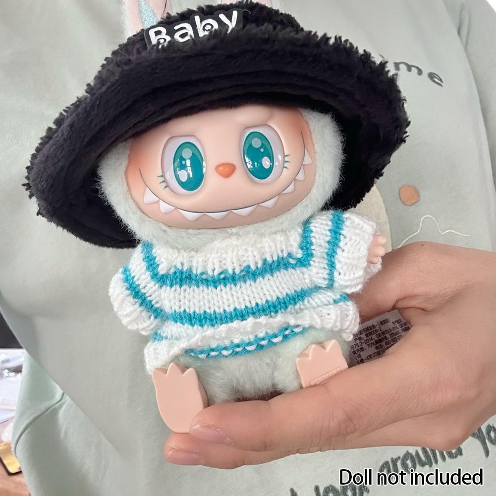 

Для 17 см Кукольная одежда Лабубу Модная одежда Толстовки Кукольная одежда Цветовые толстовки Кукольные аксессуары Милые украшения Маленькая одежда 09#