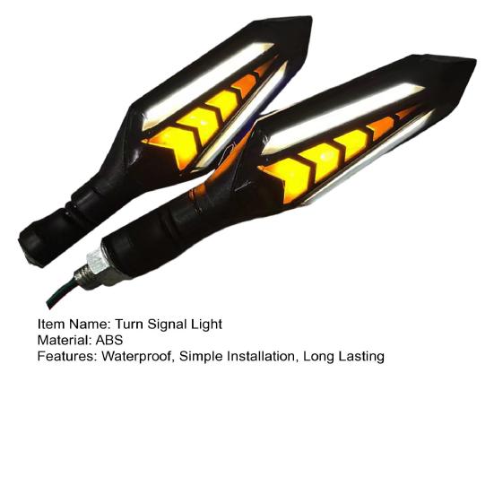 1 pereche Carcasă semnalizator motocicletă Indicator bicolor curgător pentru motocicletă Impermeabil universal