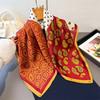 New Paisley Cashew Print 70*70cm Square Scarf Women Neck Tie Soft Satin Neckerchief Female Foulard Headband Hijab Decorate Hand