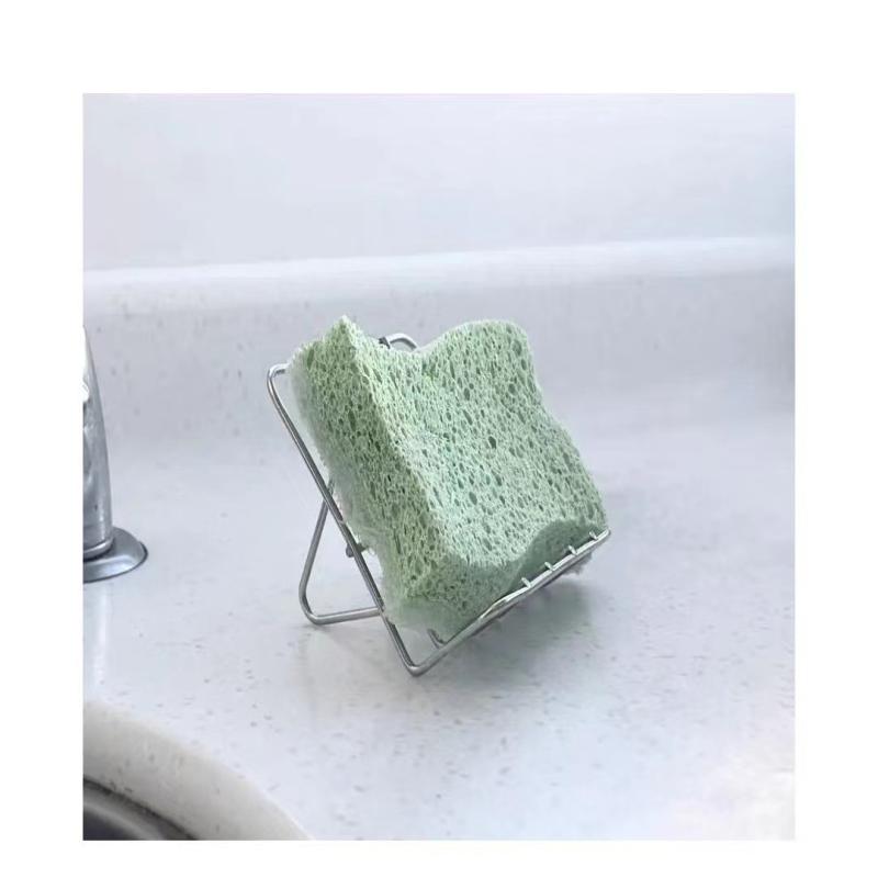 

1 шт. Полка для хозяйственного мыла из нержавеющей стали, Кухонная сушилка для посуды, Бытовой поддон для сушки на столешницу, Мыльница, Аксессуары для ванной комнаты