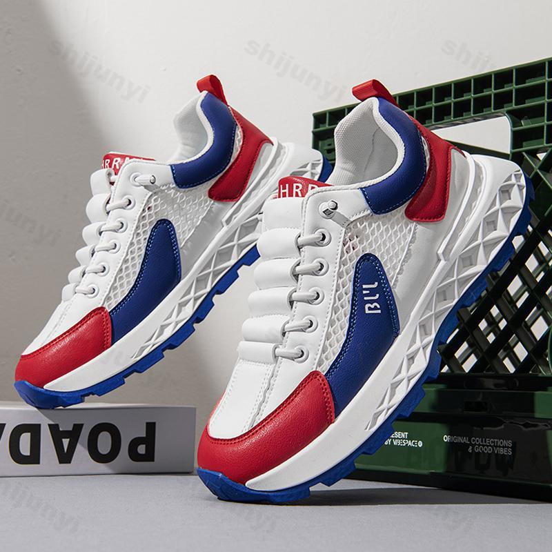 Fashion 2025 Spring New Men's Comfortable Casual Sport Shoes Fashion Thick Sole Versatile Shoes Mesh Breathable Non slip Chunky sneakers