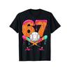 Sxi Seven Waffle Pattern 67 Print Summer Children's T-Shirt Polyester Casual Trendy Boys Short Sleeve Shirt Trendy Kids Clothes Tee